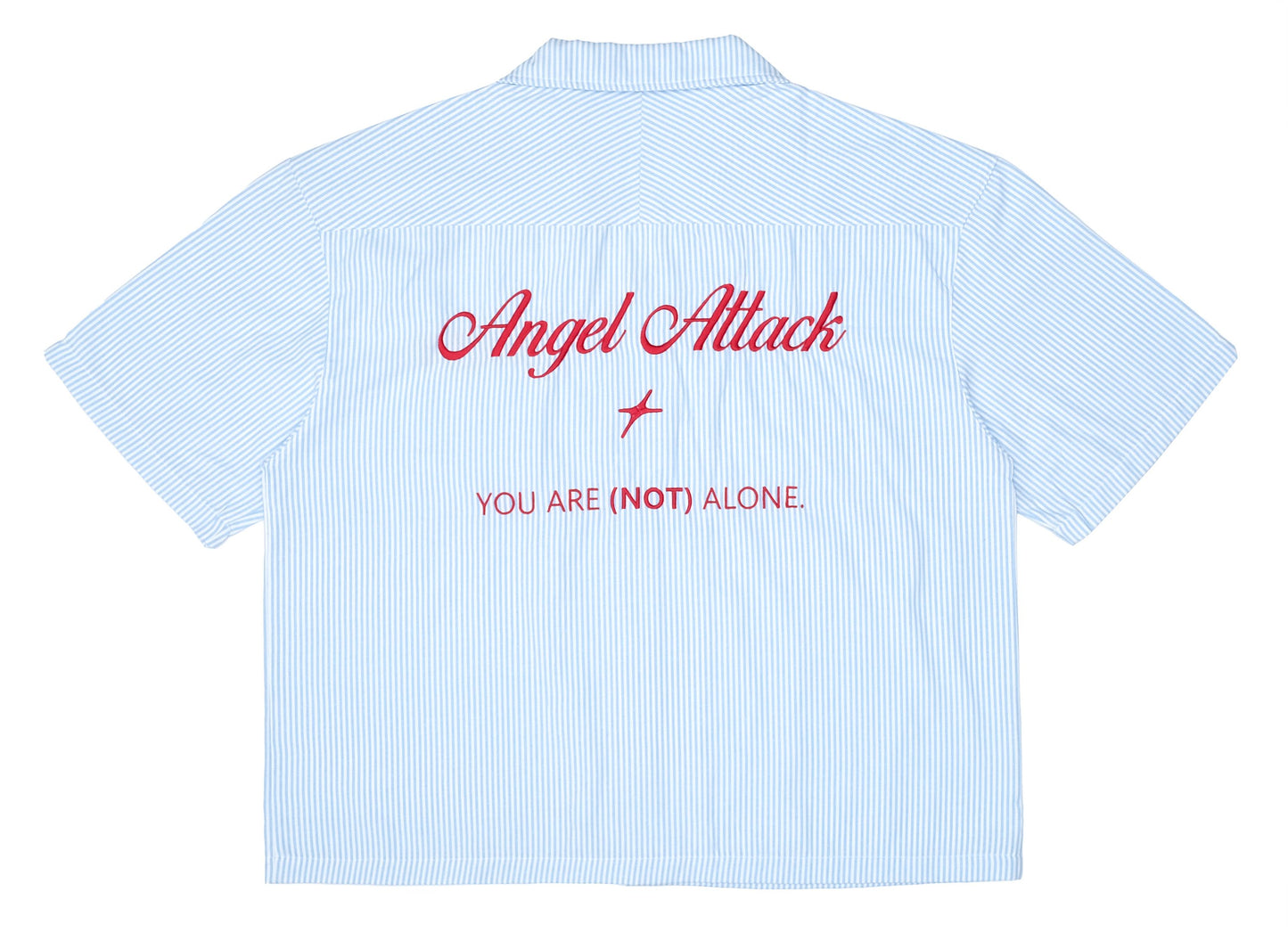 YOU ARE (NOT) ALONE STRIPED SHIRT