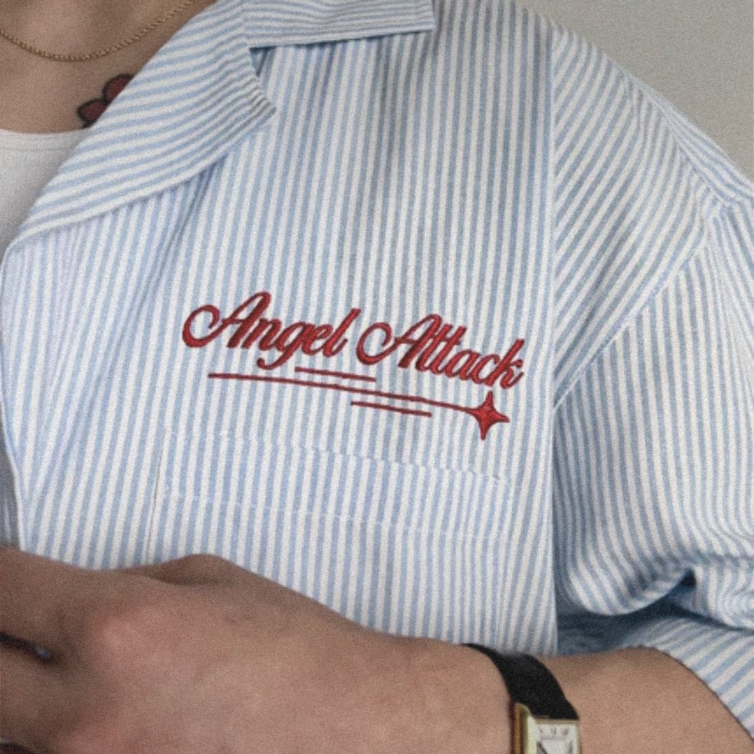 YOU ARE (NOT) ALONE STRIPED SHIRT